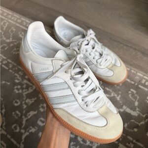 Adidas Samba White and Gum Sneakers